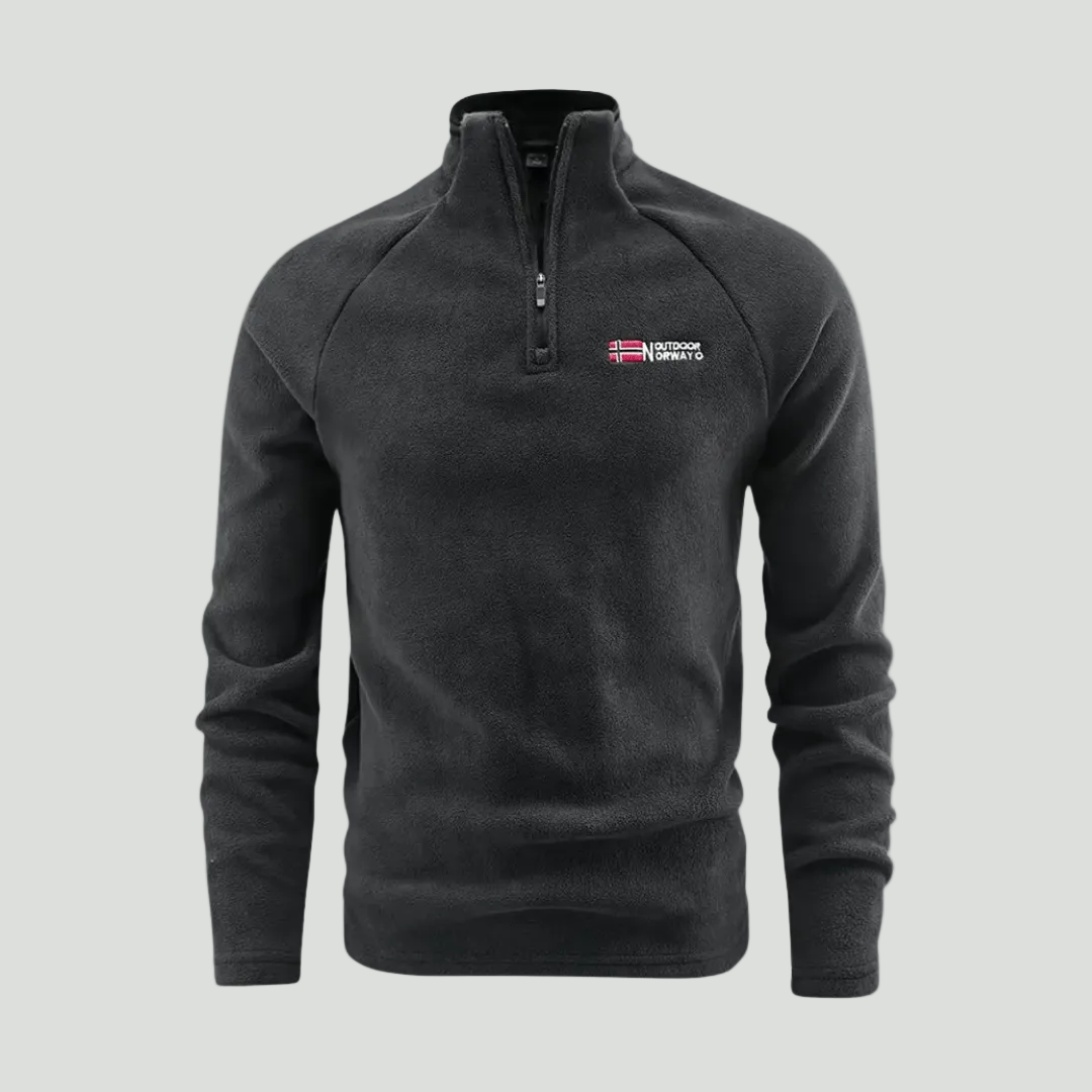 Men’s Quarter-Zip Fleece Pullover – Lightweight Outdoor Fleece Jumper for Hiking & Camping