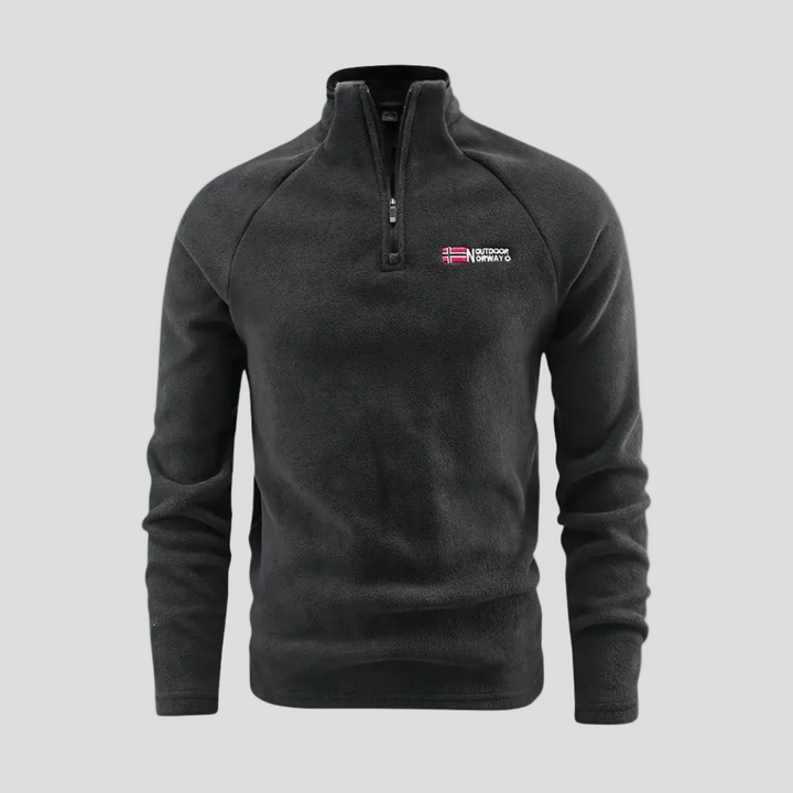 Men’s Quarter-Zip Fleece Pullover – Lightweight Outdoor Fleece Jumper for Hiking & Camping