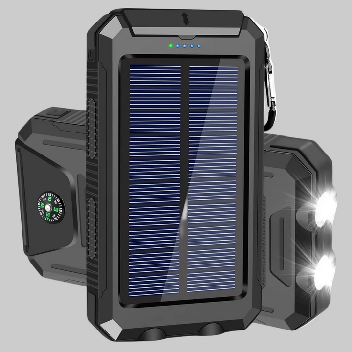 Solar Power Bank 10000 mAh – Waterproof Outdoor Backup Power