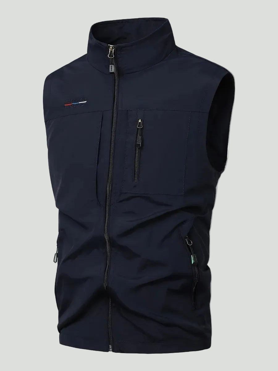 Lightweight Multi-Pocket Outdoor Gilet – Quick-Dry Layer for Active Use