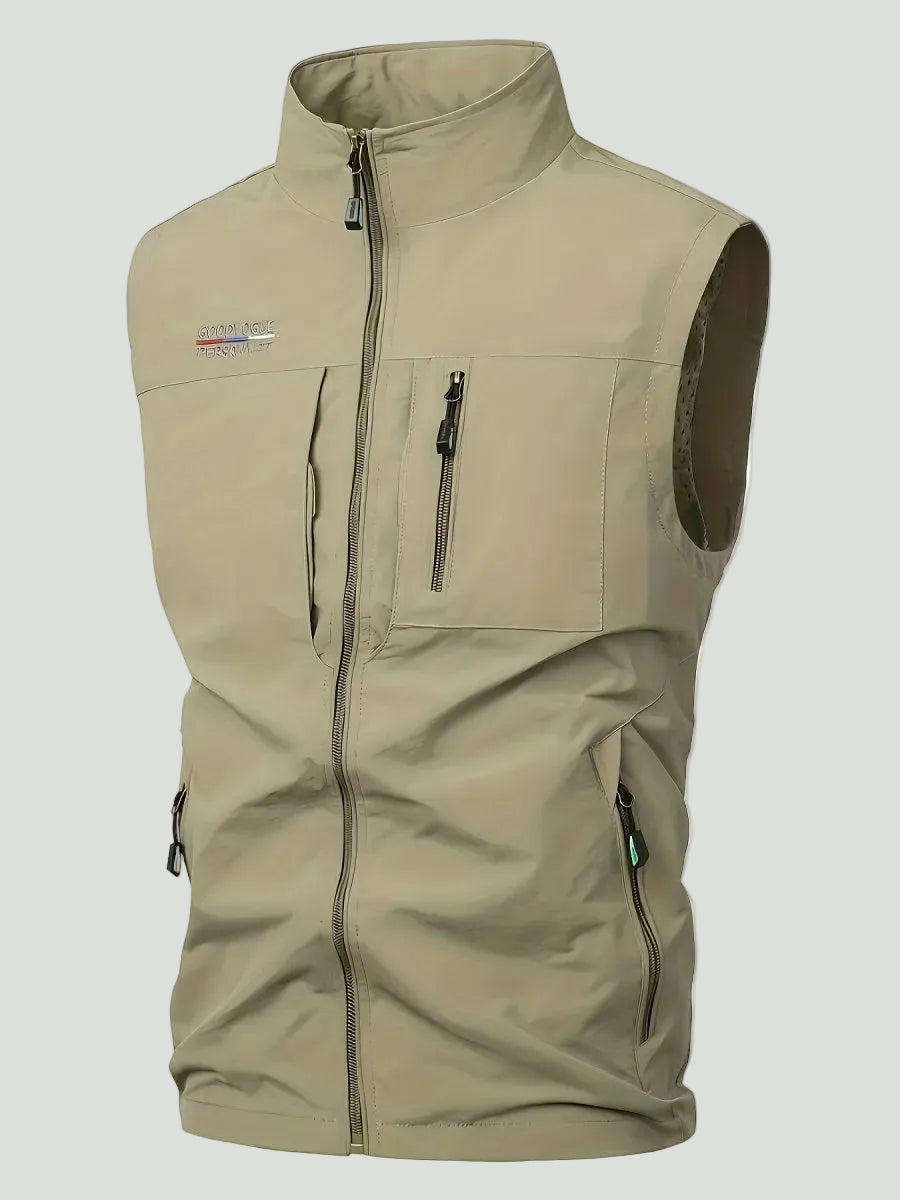 Lightweight Multi-Pocket Outdoor Gilet – Quick-Dry Layer for Active Use