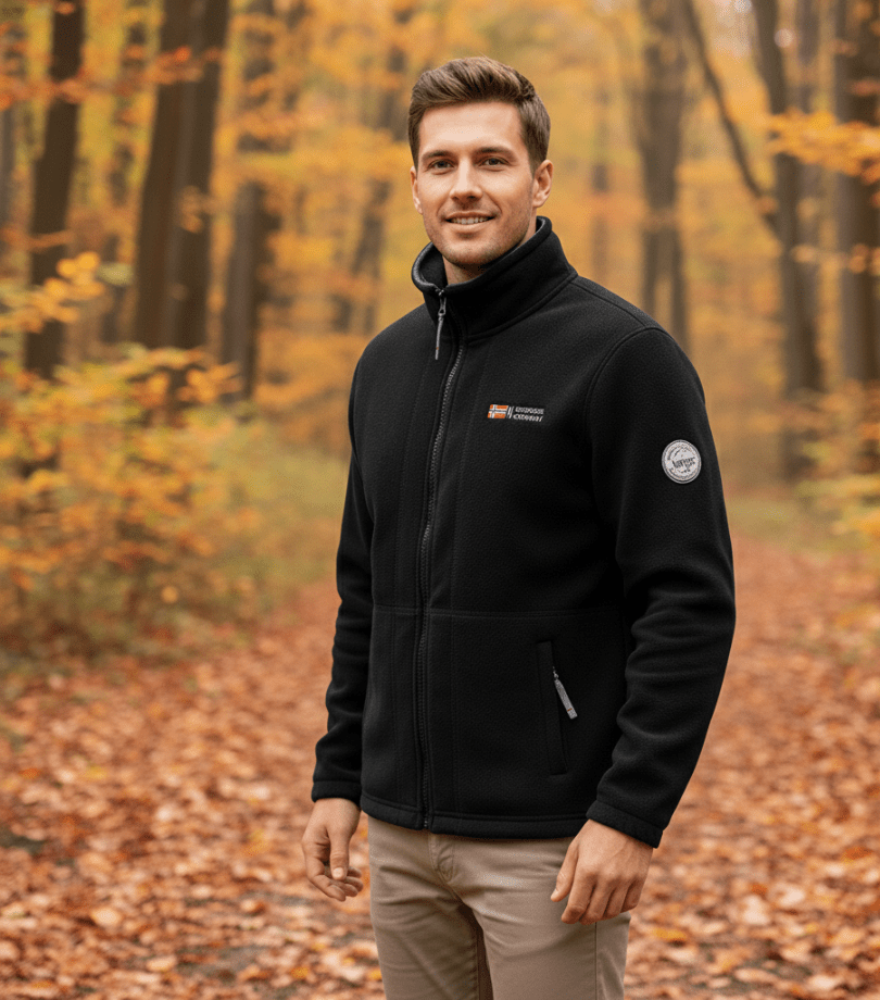Thermal Breathable Fleece Jacket – Lightweight Mid-Layer for Outdoor Use