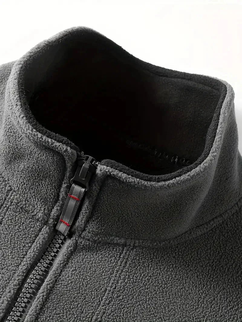 Thermal Breathable Fleece Jacket – Lightweight Mid-Layer for Outdoor Use