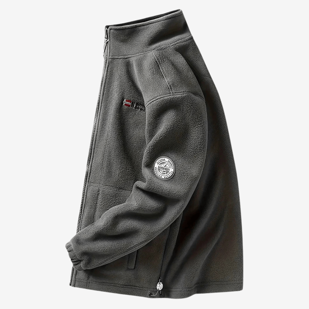 Thermal Breathable Fleece Jacket – Lightweight Mid-Layer for Outdoor Use