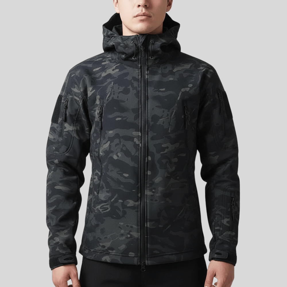 Men’s Softshell Hiking Jacket – Wind-Resistant Fleece-Lined Layer
