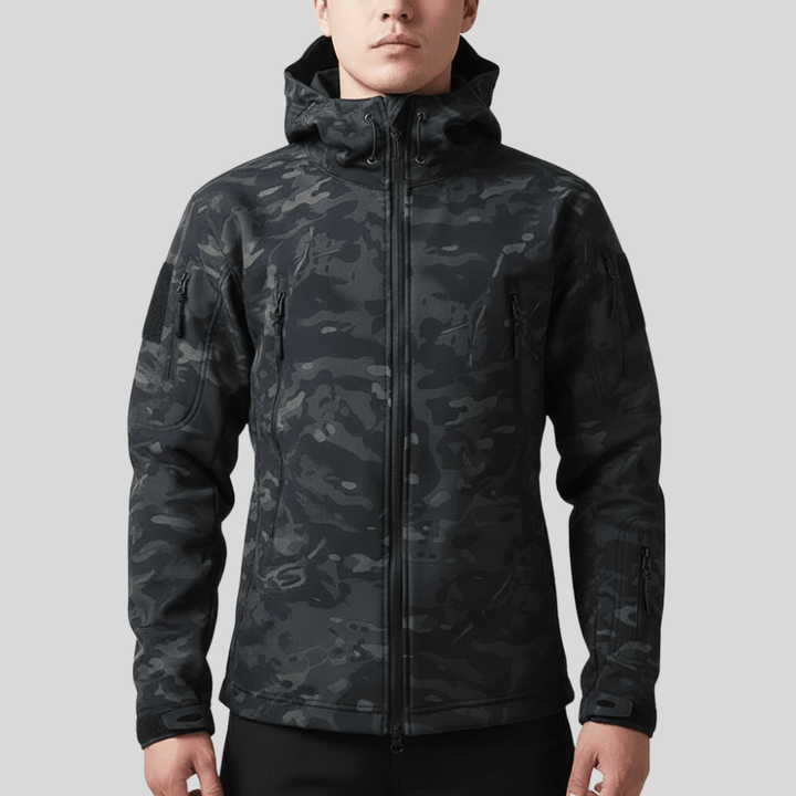 Men’s Softshell Hiking Jacket – Wind-Resistant Fleece-Lined Layer