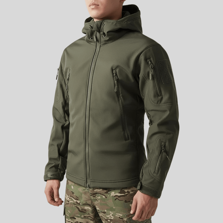 Men’s Softshell Hiking Jacket – Wind-Resistant Fleece-Lined Layer