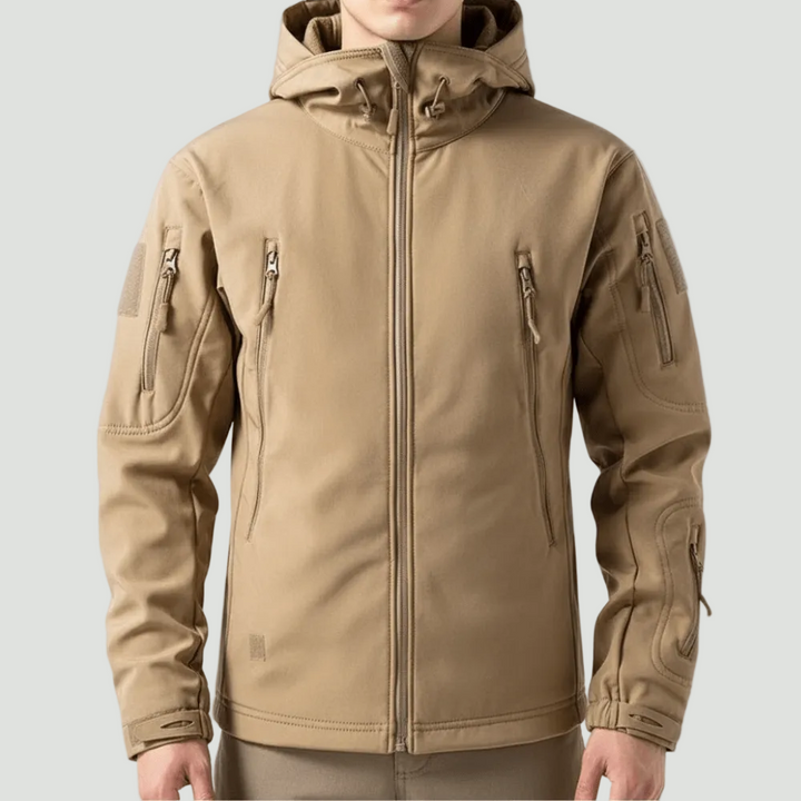 Waterproof Softshell Outdoor Jacket – Hooded Protection for All Conditions