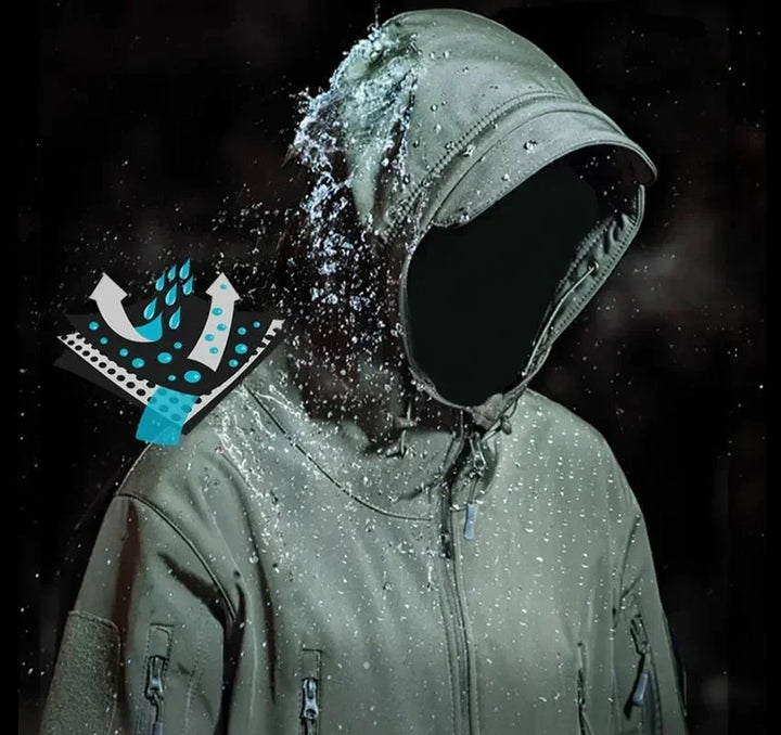 Men’s Softshell Hiking Jacket – Wind-Resistant Fleece-Lined Layer