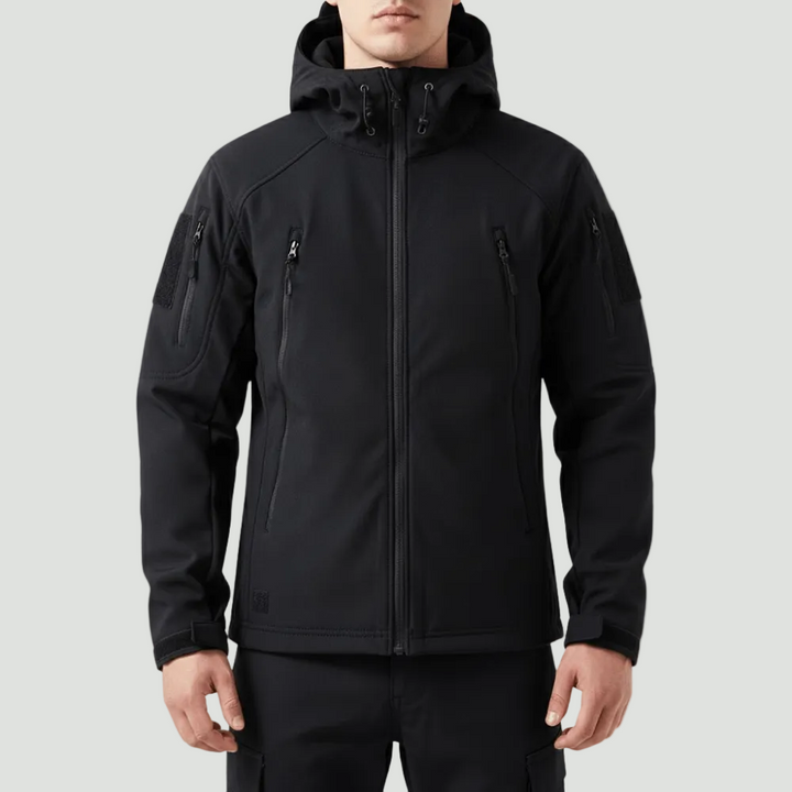 Waterproof Softshell Outdoor Jacket – Hooded Protection for All Conditions