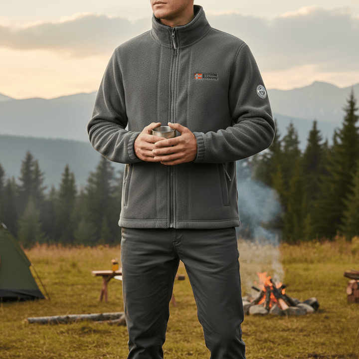 Thermal Breathable Fleece Jacket – Lightweight Mid-Layer for Outdoor Use