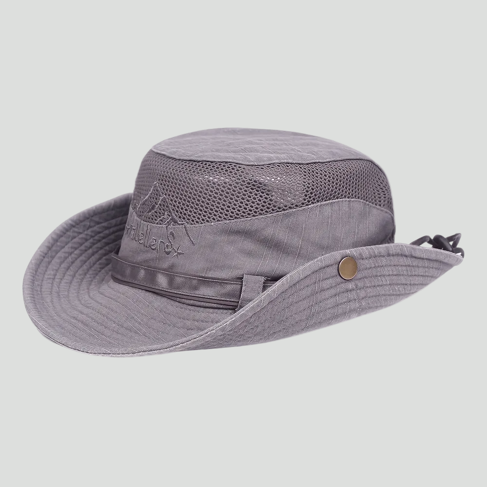 Lightweight Panama-Style Hat – Breathable Mesh Sun Hat for Outdoor Use
