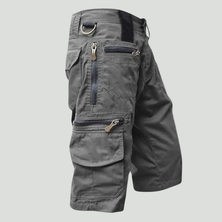 Men’s Breathable Cotton Cargo Shorts – Multi-Pocket Outdoor Wear