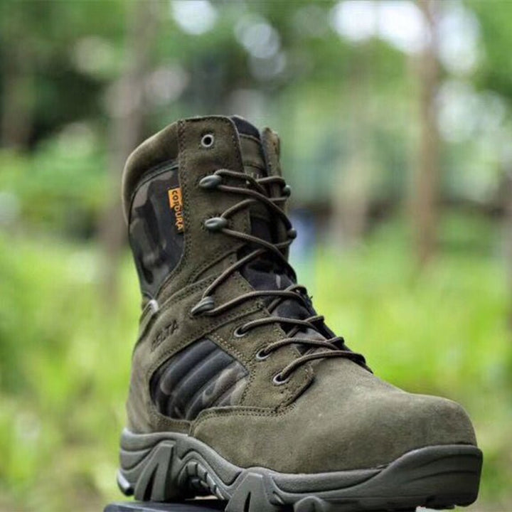 Men’s Lightweight Waterproof Tactical Hiking Shoes – Grip Sole for Outdoor Use