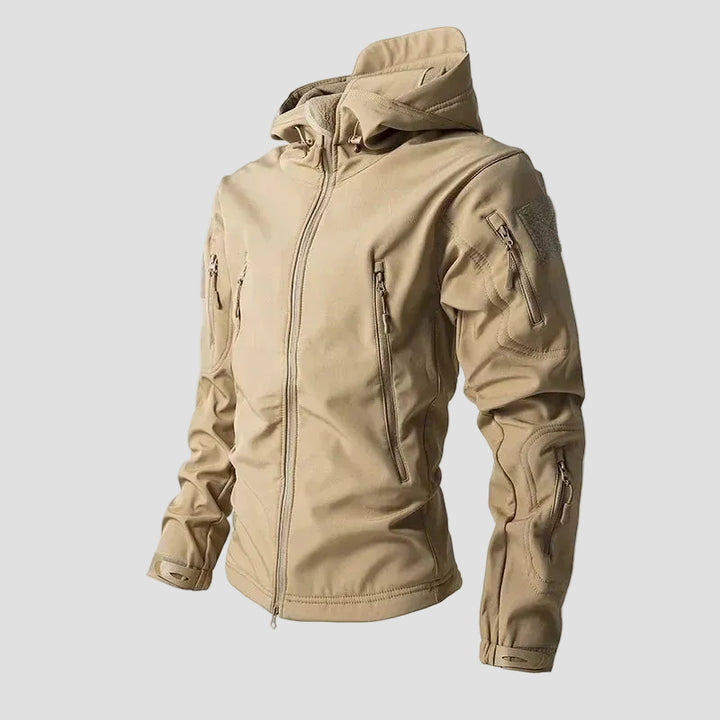 Men’s Softshell Hiking Jacket – Wind-Resistant Fleece-Lined Layer