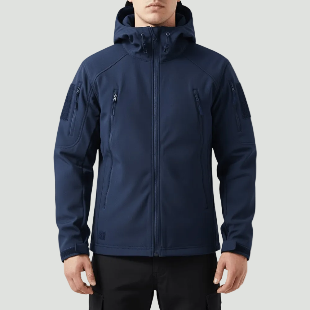 Waterproof Softshell Outdoor Jacket – Hooded Protection for All Conditions