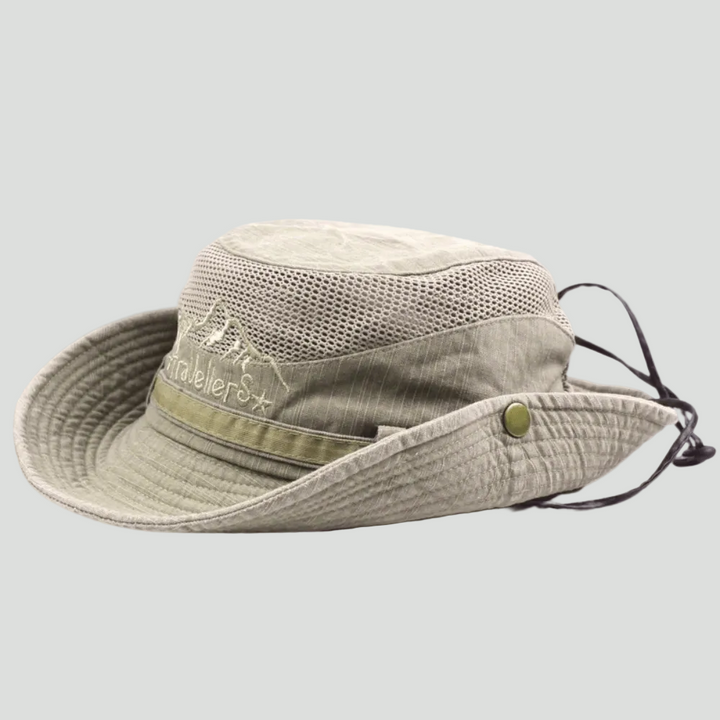 Lightweight Panama-Style Hat – Breathable Mesh Sun Hat for Outdoor Use