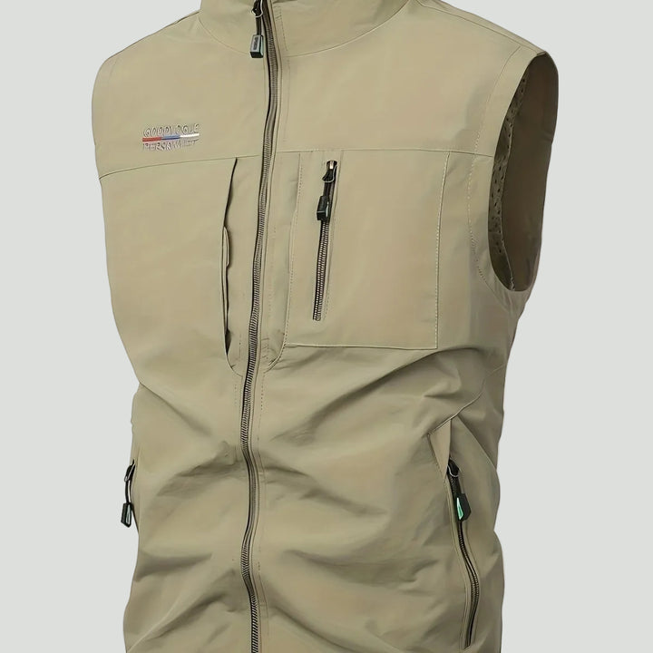 Lightweight Multi-Pocket Outdoor Gilet – Quick-Dry Layer for Active Use