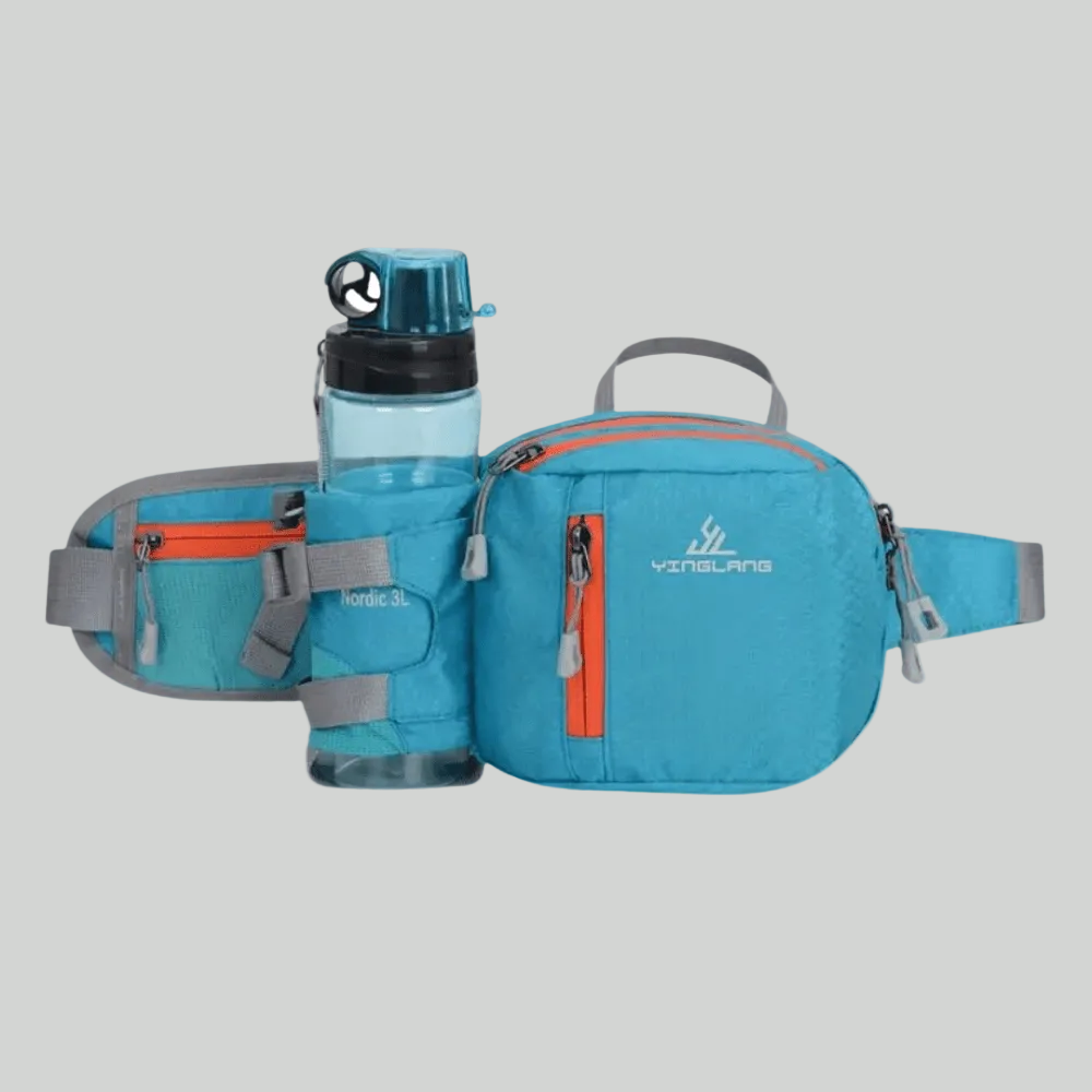 Lightweight Water Resistant Outdoor Waist Pack – Bottle Holder Design