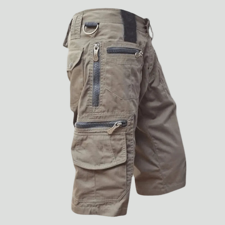 Men’s Breathable Cotton Cargo Shorts – Multi-Pocket Outdoor Wear