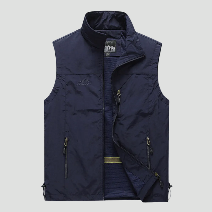 Lightweight Breathable Hiking Vest – Multi-Pocket Outdoor Layer