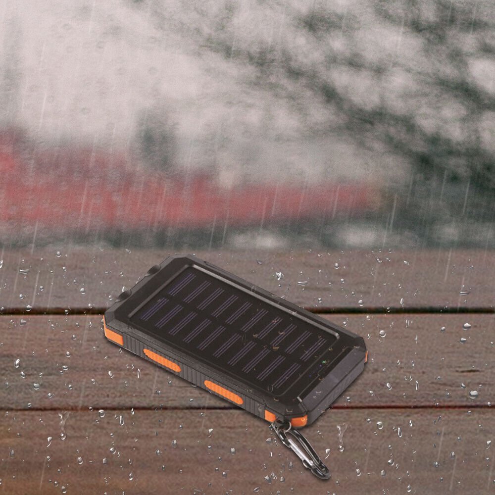Solar Power Bank 10000 mAh – Waterproof Outdoor Backup Power