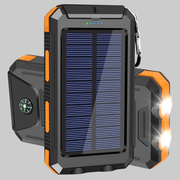 Solar Power Bank 10000 mAh – Waterproof Outdoor Backup Power