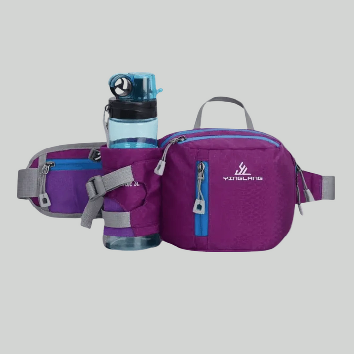 Lightweight Water Resistant Outdoor Waist Pack – Bottle Holder Design