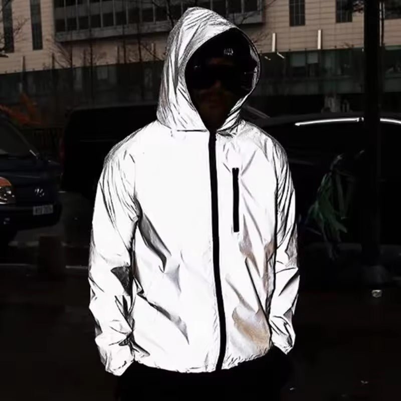 Waterproof Reflective Running & Hiking Jacket – Lightweight Outdoor Protection