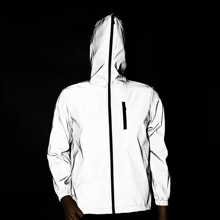 Waterproof Reflective Running & Hiking Jacket – Lightweight Outdoor Protection
