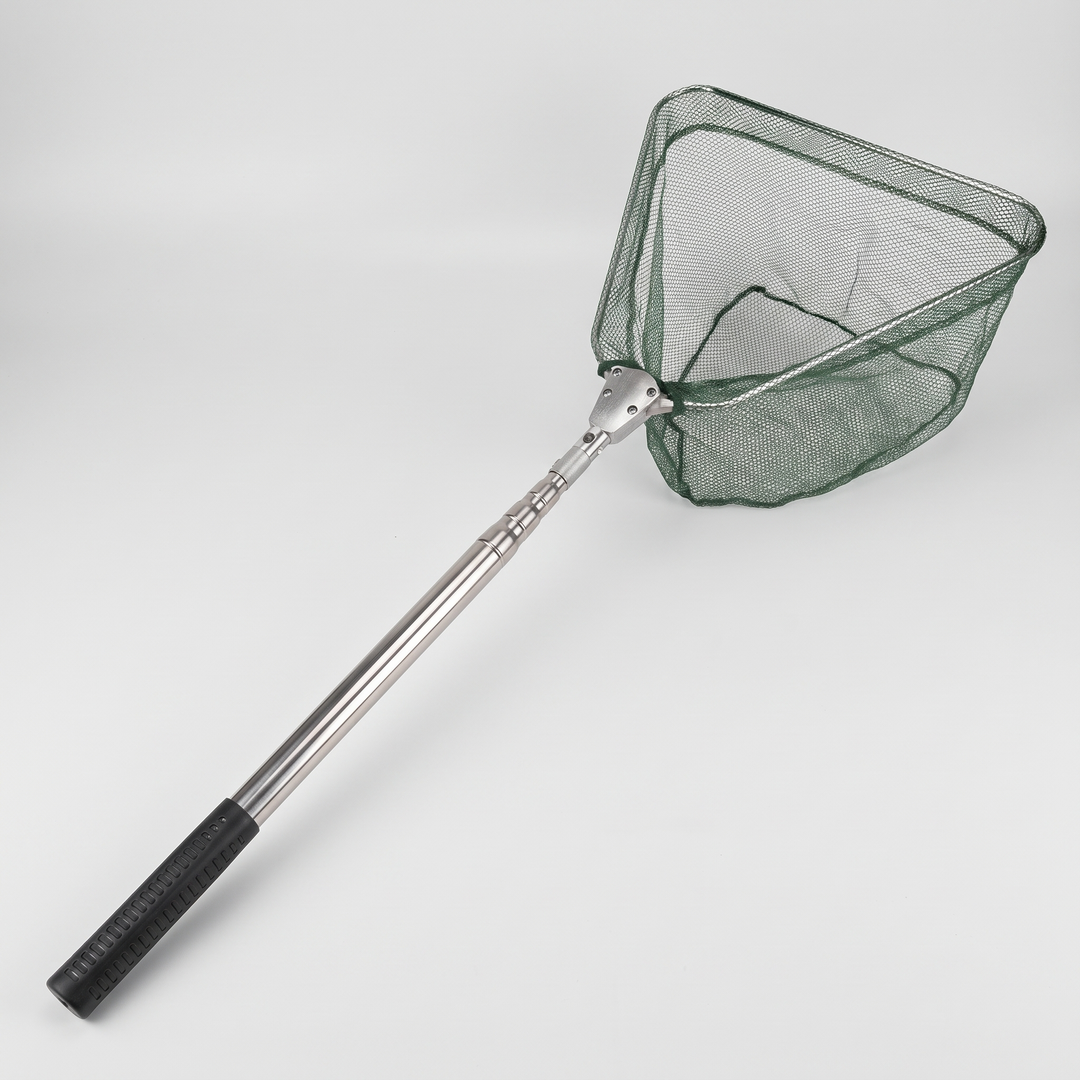Telescopic fishing landing net, 61.4 in, extended