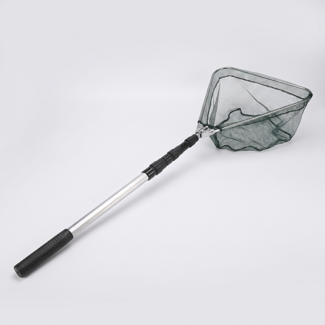 Telescopic fishing landing net, 74.8 in, extended