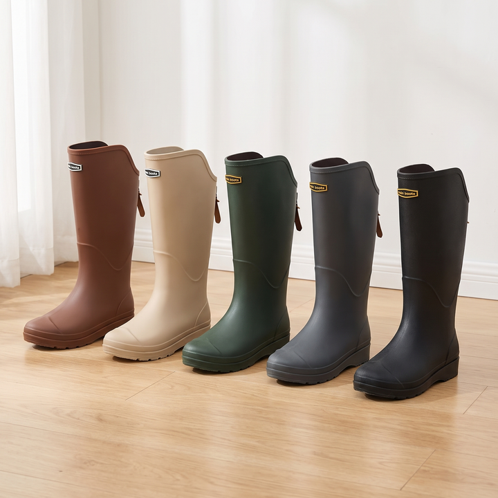 The women's wellies in Brown, Beige, Green, Gray and Black