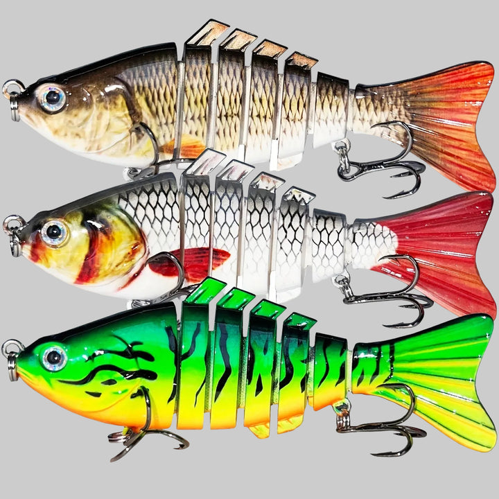 Multi-Jointed Swimbait Fishing Lure – Slow Sinking for Freshwater & Saltwater