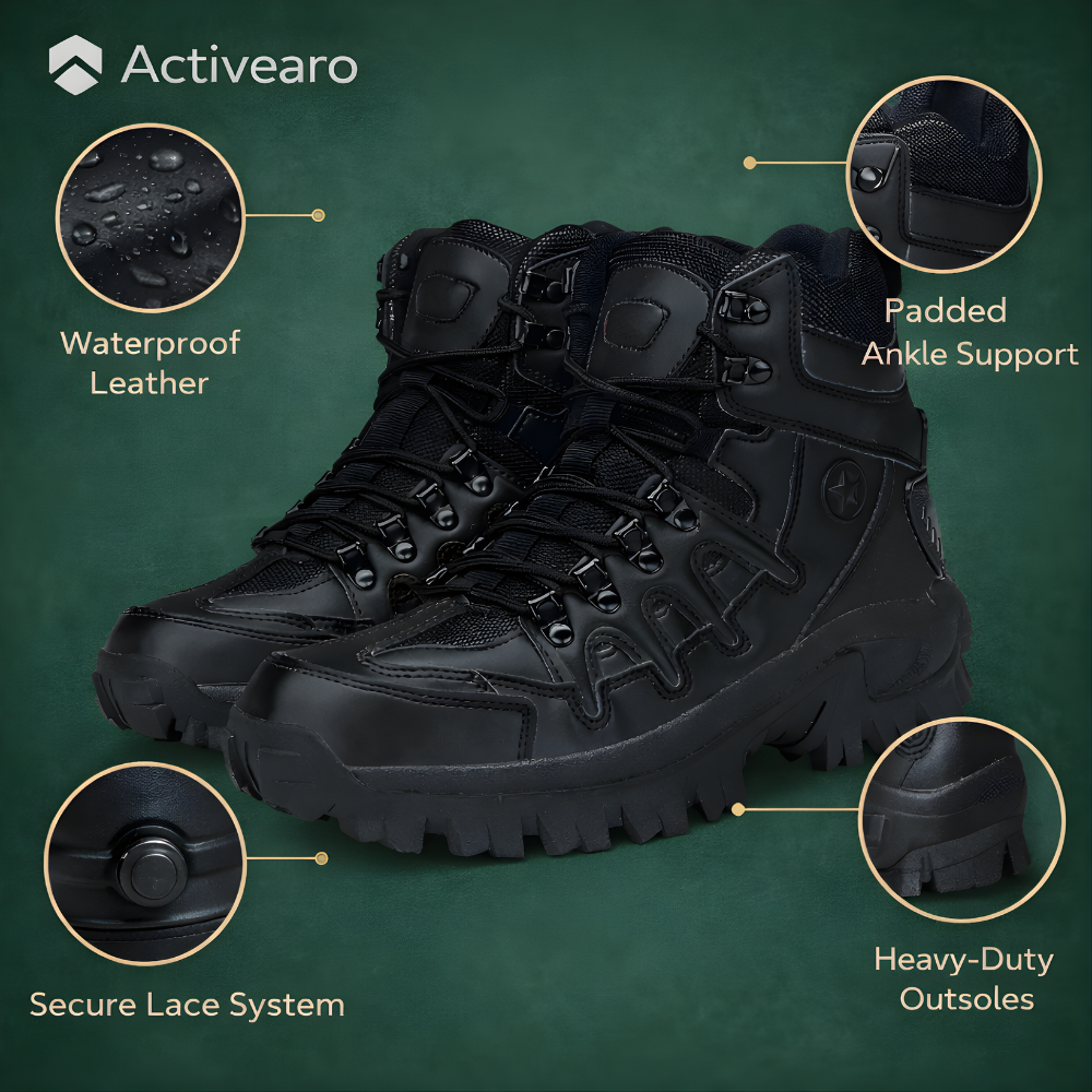 Waterproof Lightweight Outdoor Boots – Grip Support for Field Use