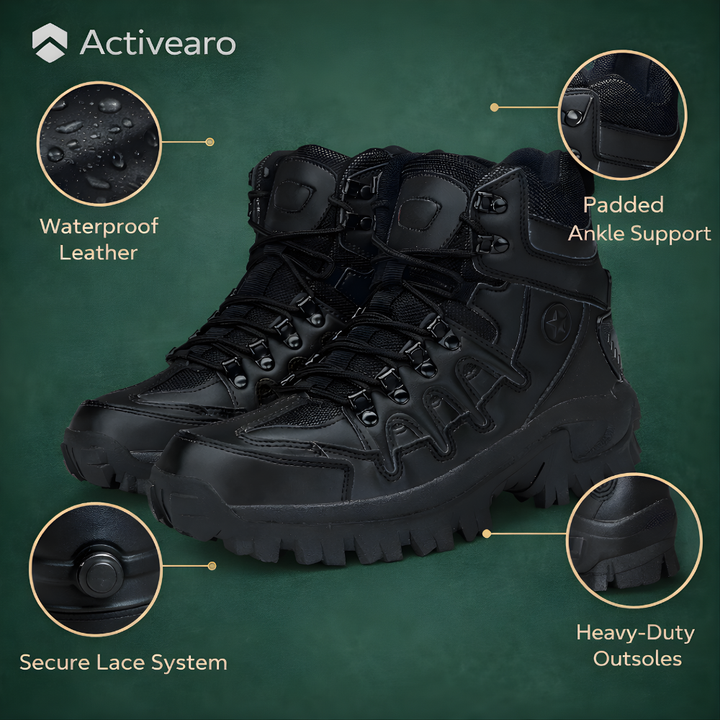 Waterproof Lightweight Outdoor Boots – Grip Support for Field Use