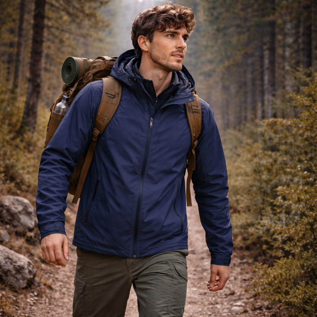 Waterproof Breathable Rain Jacket – Lightweight Outdoor Performance (Unisex)
