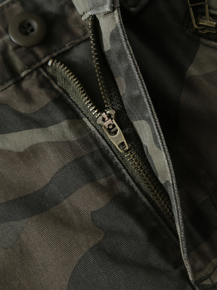 Men’s Camouflage Cargo Pants – Multi Pocket Outdoor Utility Design
