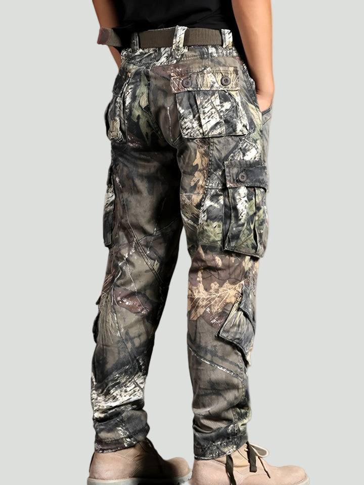 Men’s Camouflage Cargo Pants – Multi Pocket Outdoor Utility Design