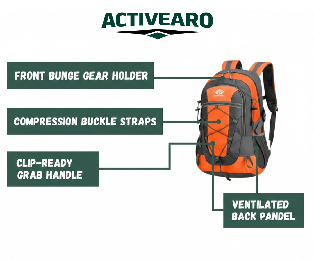 Lightweight 30L Hiking Backpack – Waterproof Daypack for Outdoor Use