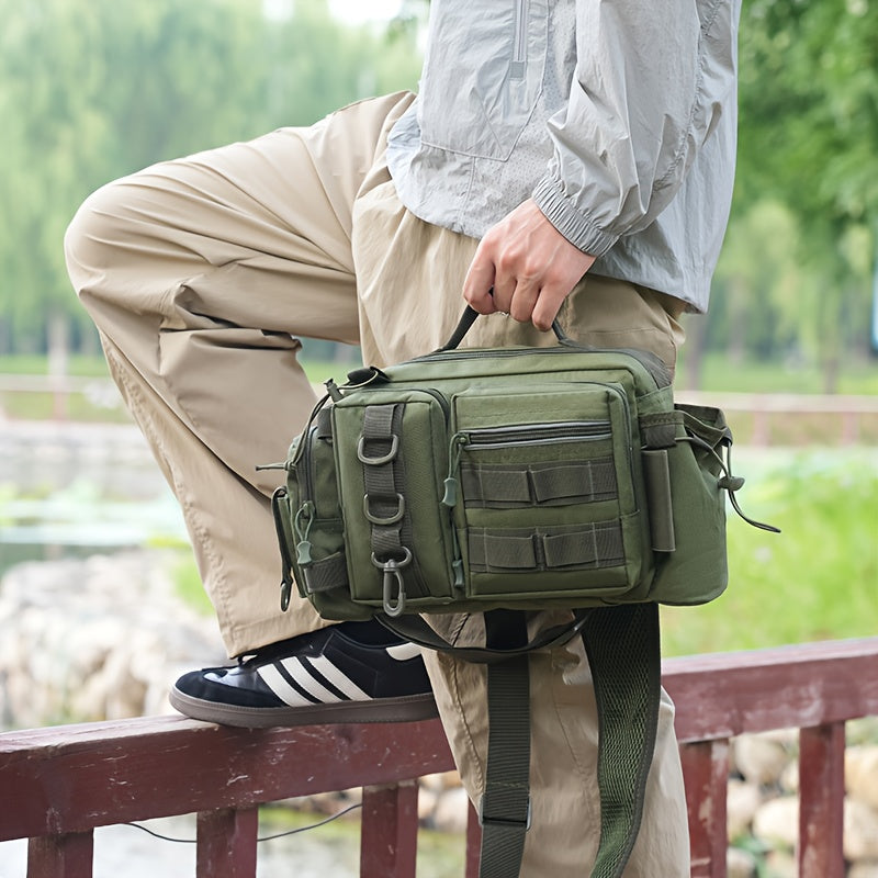 Heavy-Duty Fishing Backpack with Rod Holder – Multi-Compartment Outdoor Gear Pack