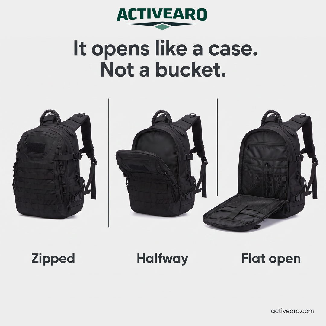 It opens like a case