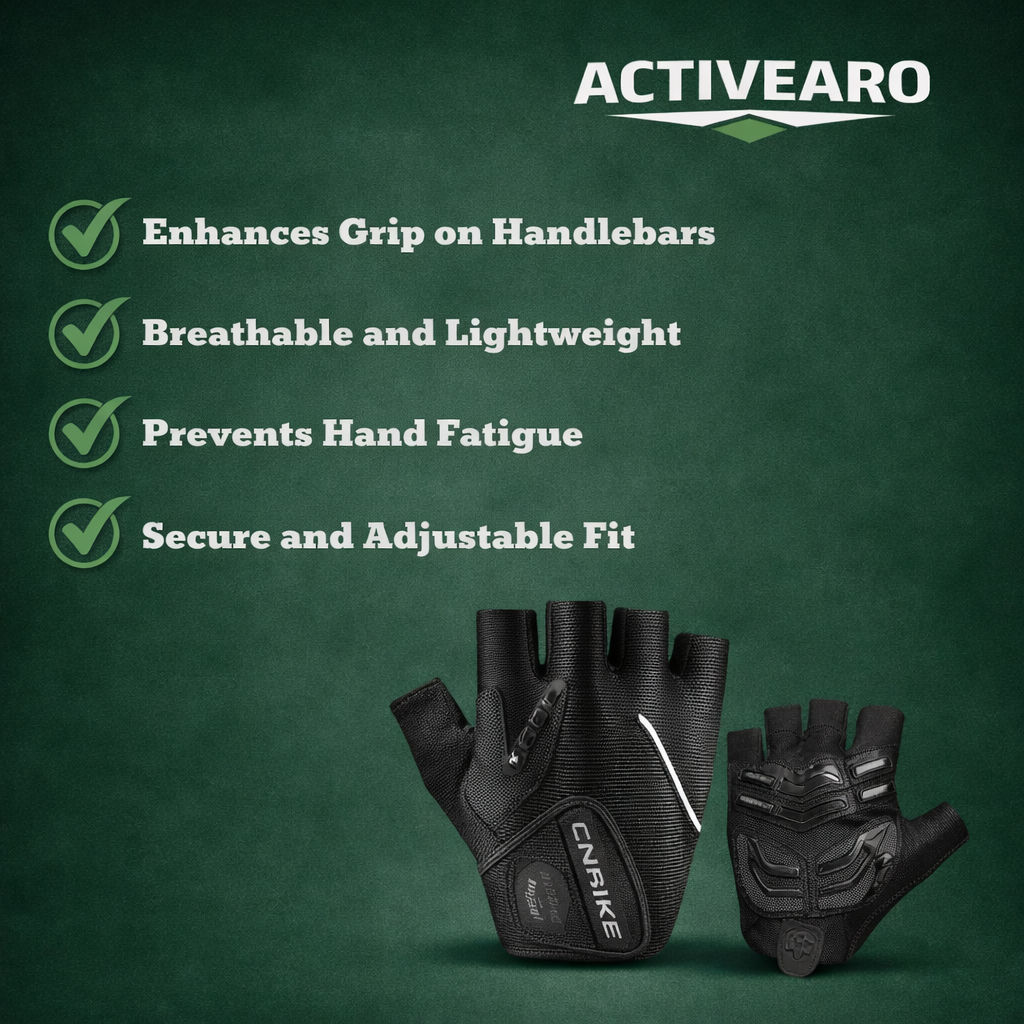 Breathable Cycling Gloves – Gel Padding with Reflective Trim