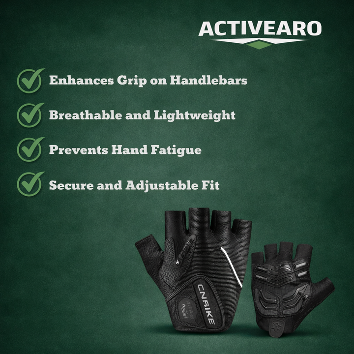 Breathable Cycling Gloves – Gel Padding with Reflective Trim