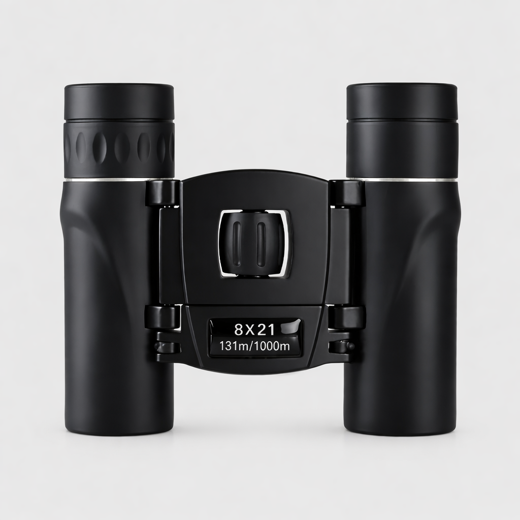 Compact binoculars – 8x magnification with foldable design for outdoor observation