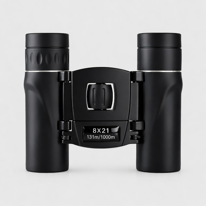 Compact binoculars – 8x magnification with foldable design for outdoor observation