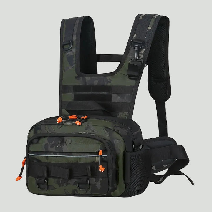 Men’s Outdoor Chest Pack – Hands-Free Zipper Storage for Active Use