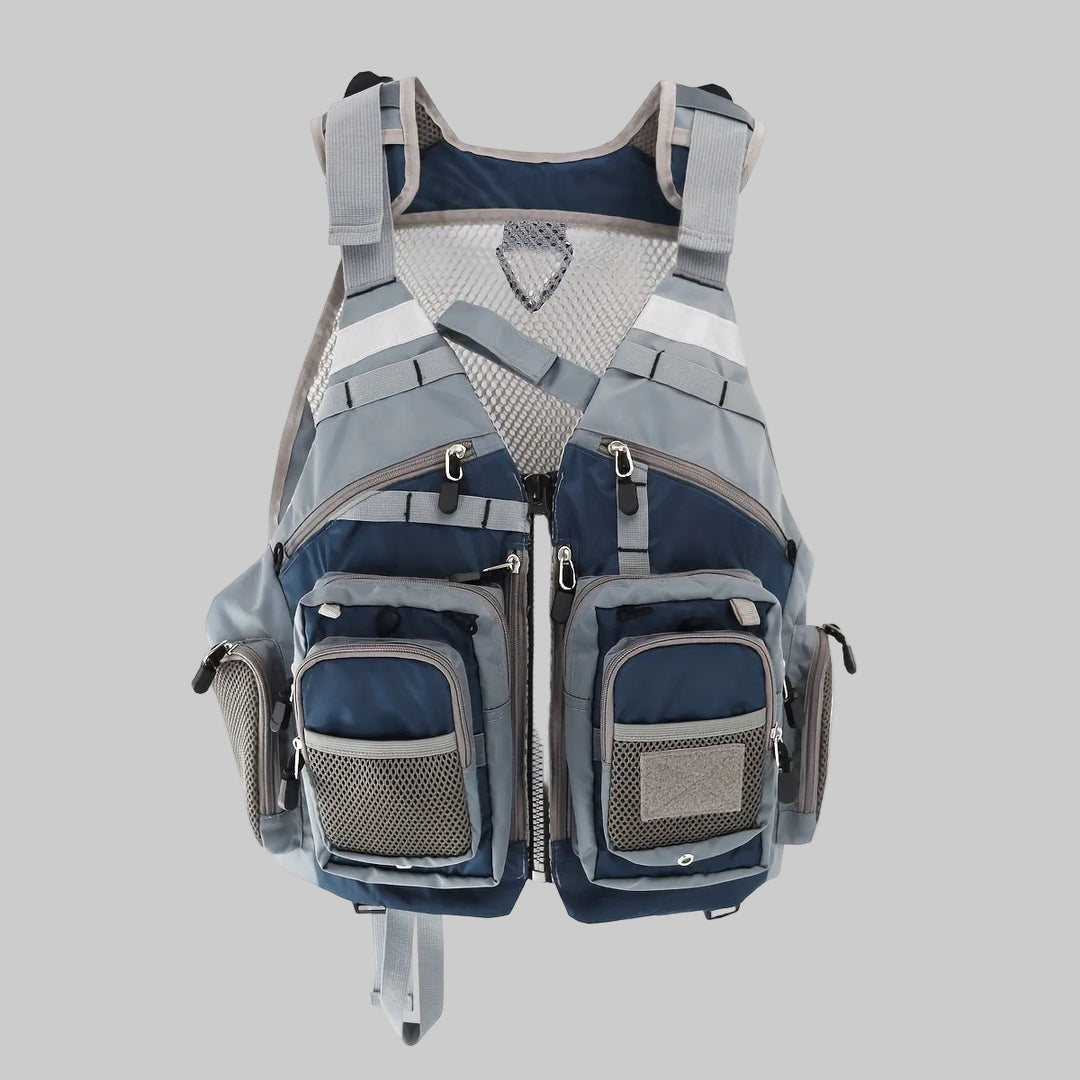 Men’s Multi-Pocket Outdoor Vest – Breathable Design for Fishing