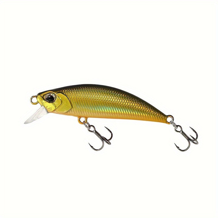 Minnow Fishing Lure – Sinking Hard Bait with 3D Eyes for Freshwater Fishing