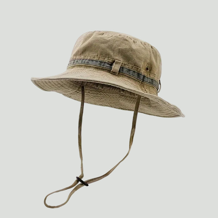 Cotton Boonie Hat – Packable Outdoor Sun Hat with Chin Strap